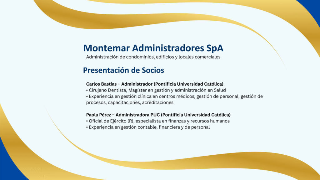 montemar administradores spa. administración de condominios, edificios y locales comerciales
